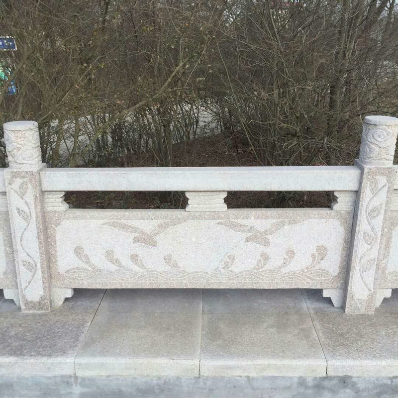 五莲红阴刻栏杆