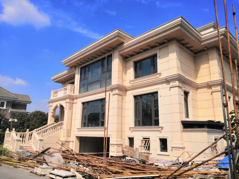 黄锈石荔枝面别墅外墙